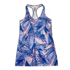 Ivivva | Girl Pink & Purple Tropical Print Racerback Tank Top Size 12